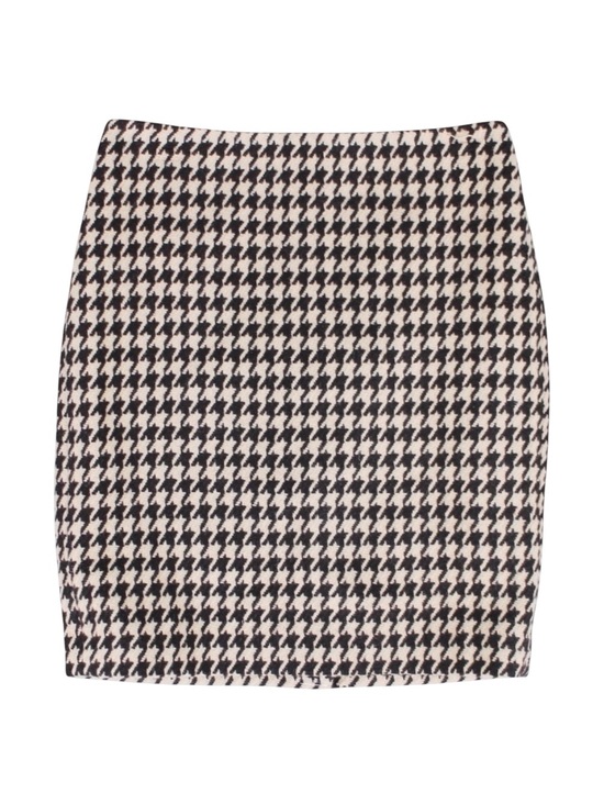 Talbots Dresses & Skirts - Talbots Houndstooth Pencil Skirt Women's Size 2 Black‎ Tan Wool Blend Lined
